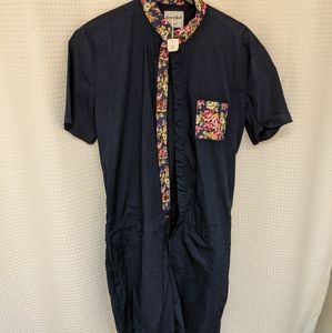 RomperJack Navy and Floral Romper XL